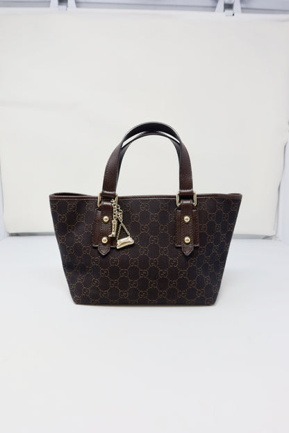 Gucci GG Canvas Dark Brown Mini Tote - Under $700