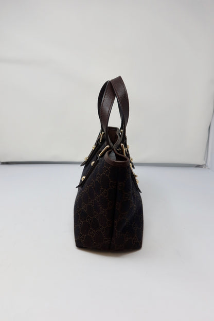 Gucci GG Canvas Dark Brown Mini Tote - Under $700
