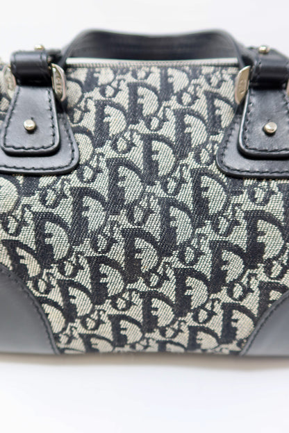 Dior Trotter Canvas Mini Boston Bag Black