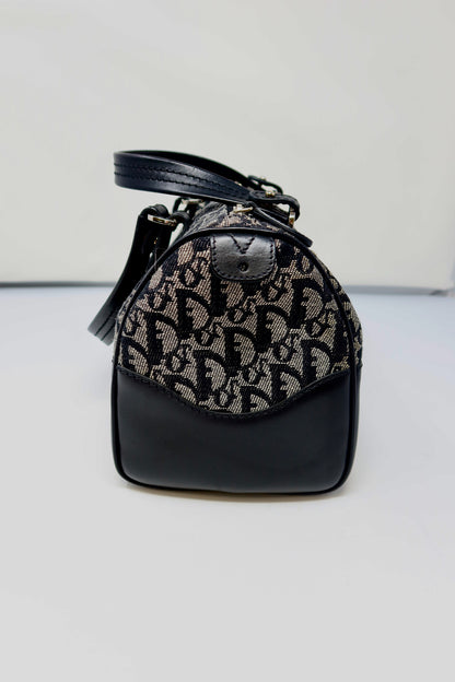 Dior Trotter Canvas Mini Boston Bag Black