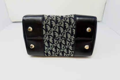 Dior Trotter Canvas Mini Boston Bag Black