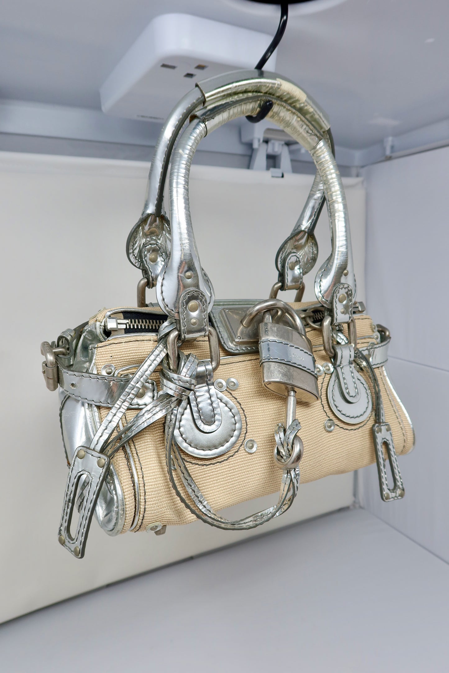 Chloe Paddington Mini Silver Bag - Under $1000