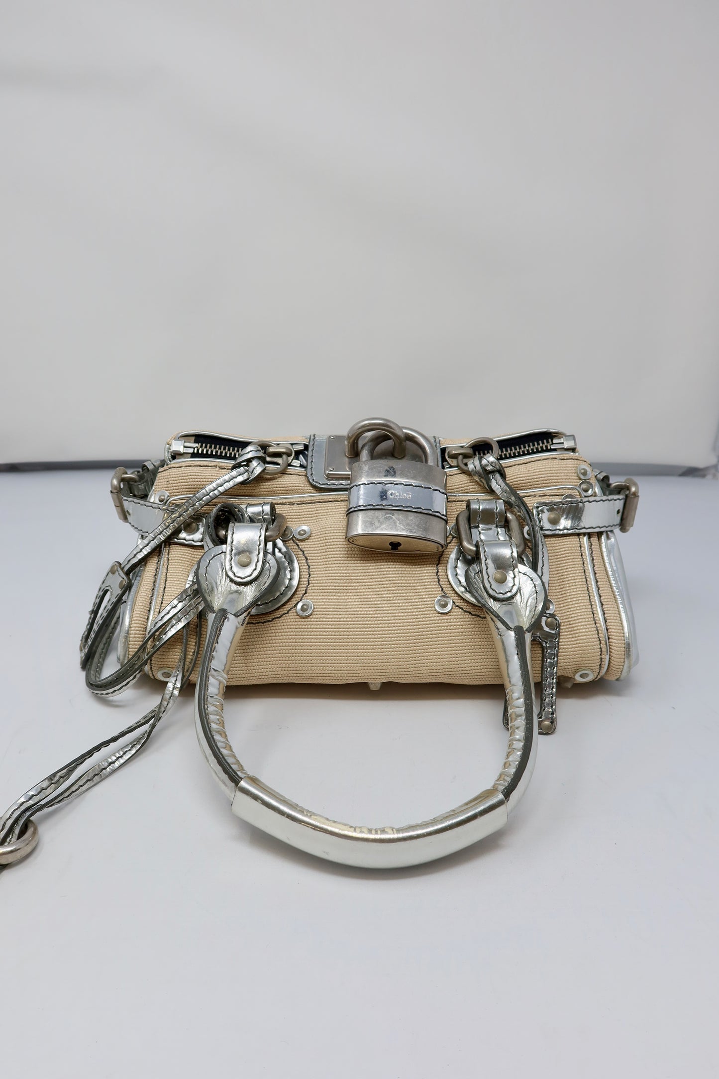 Chloe Paddington Mini Silver Bag - Under $1000