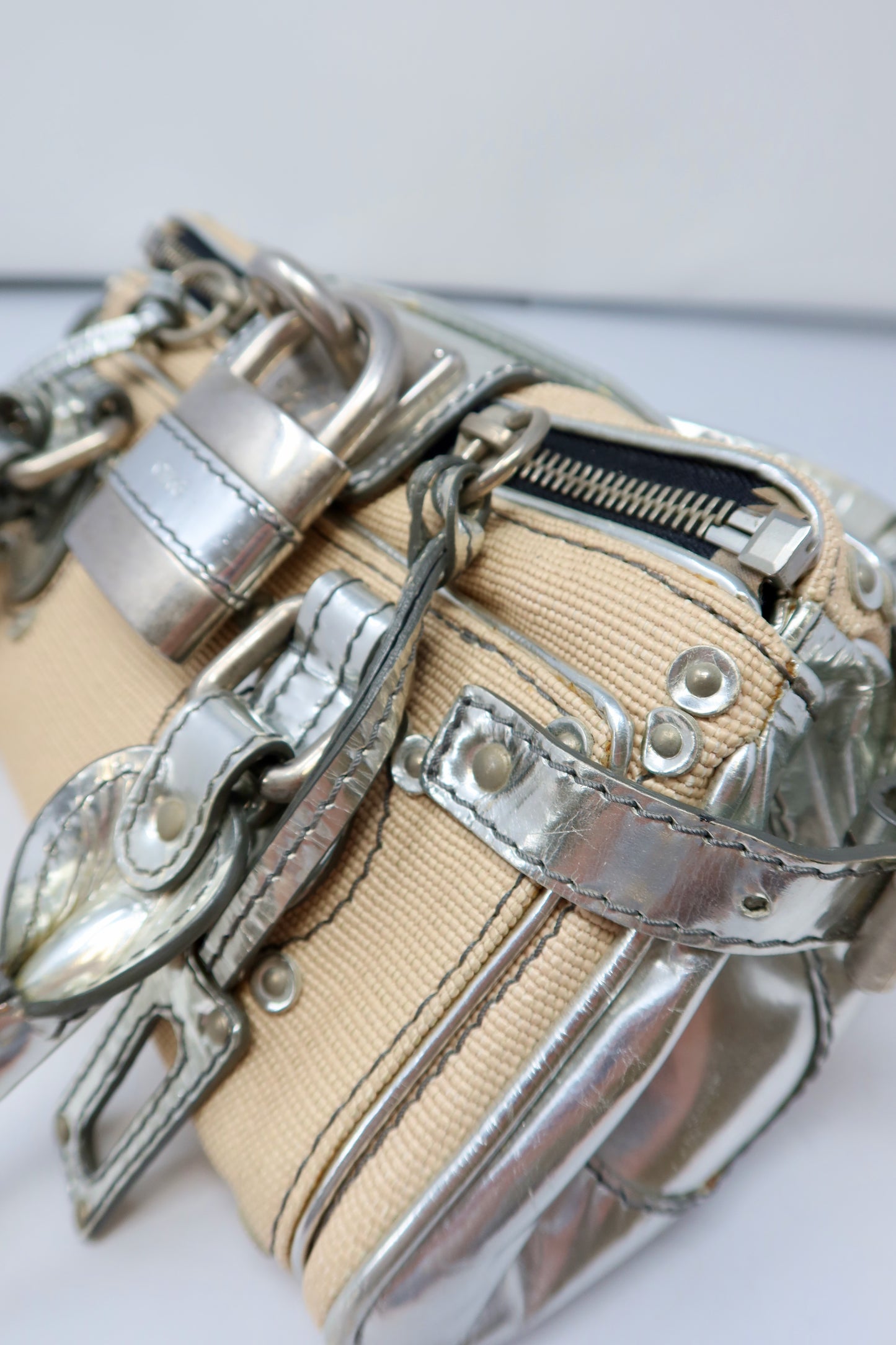 Chloe Paddington Mini Silver Bag - Under $1000
