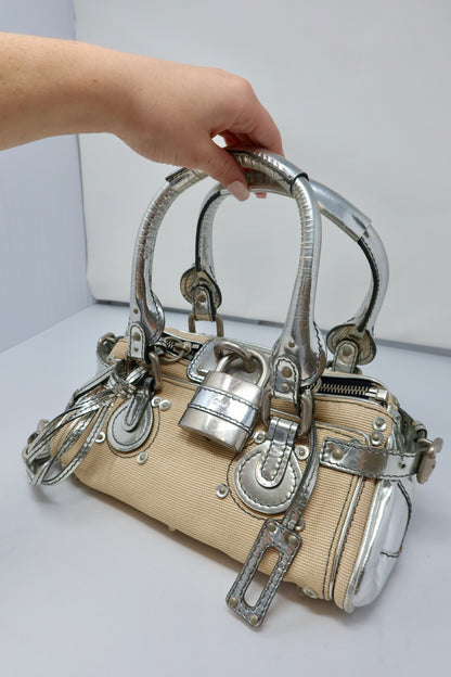 Chloe Paddington Mini Silver Bag - Under $1000
