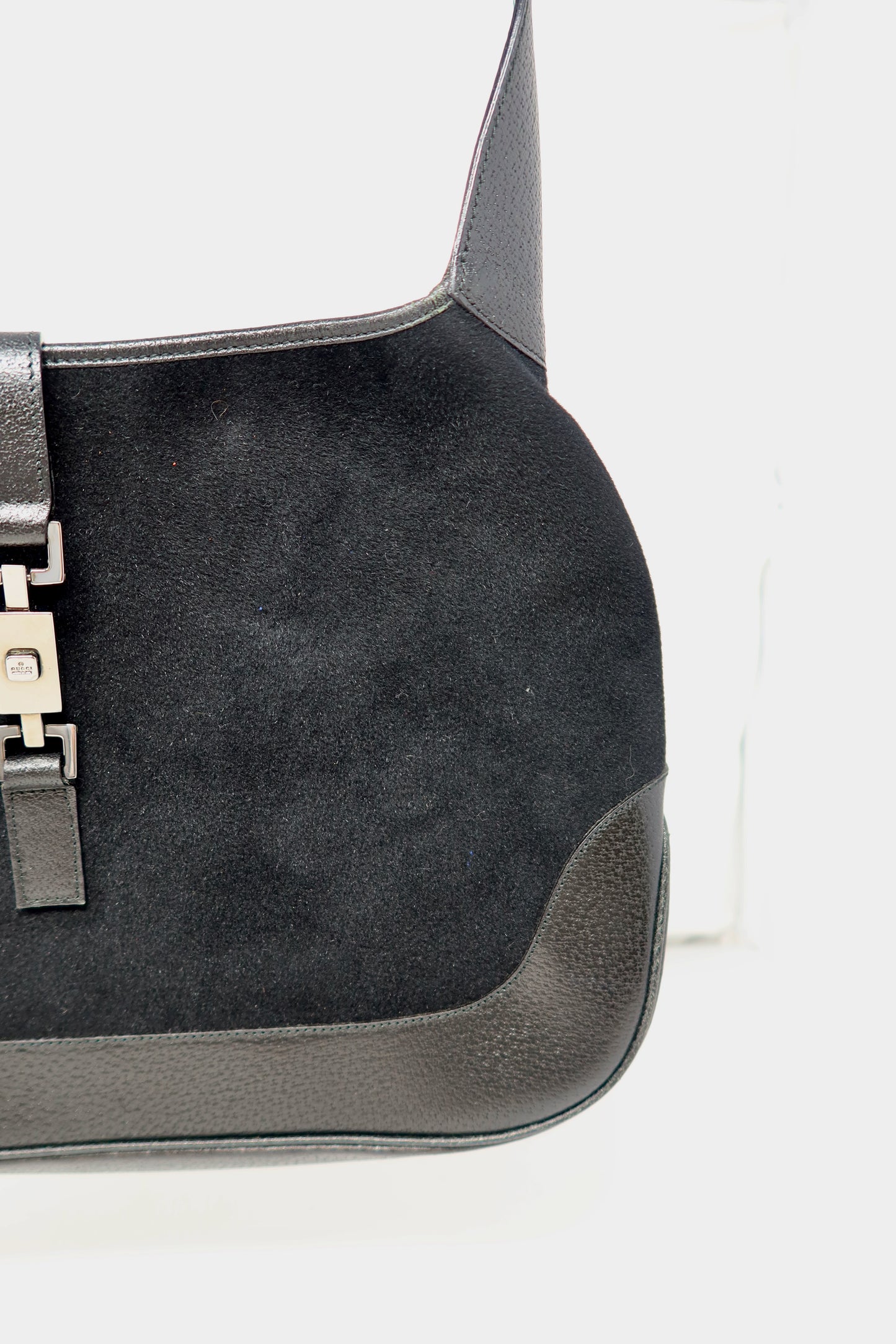 Gucci Jackie Tom Ford Era Wool Black Shoulder Bag