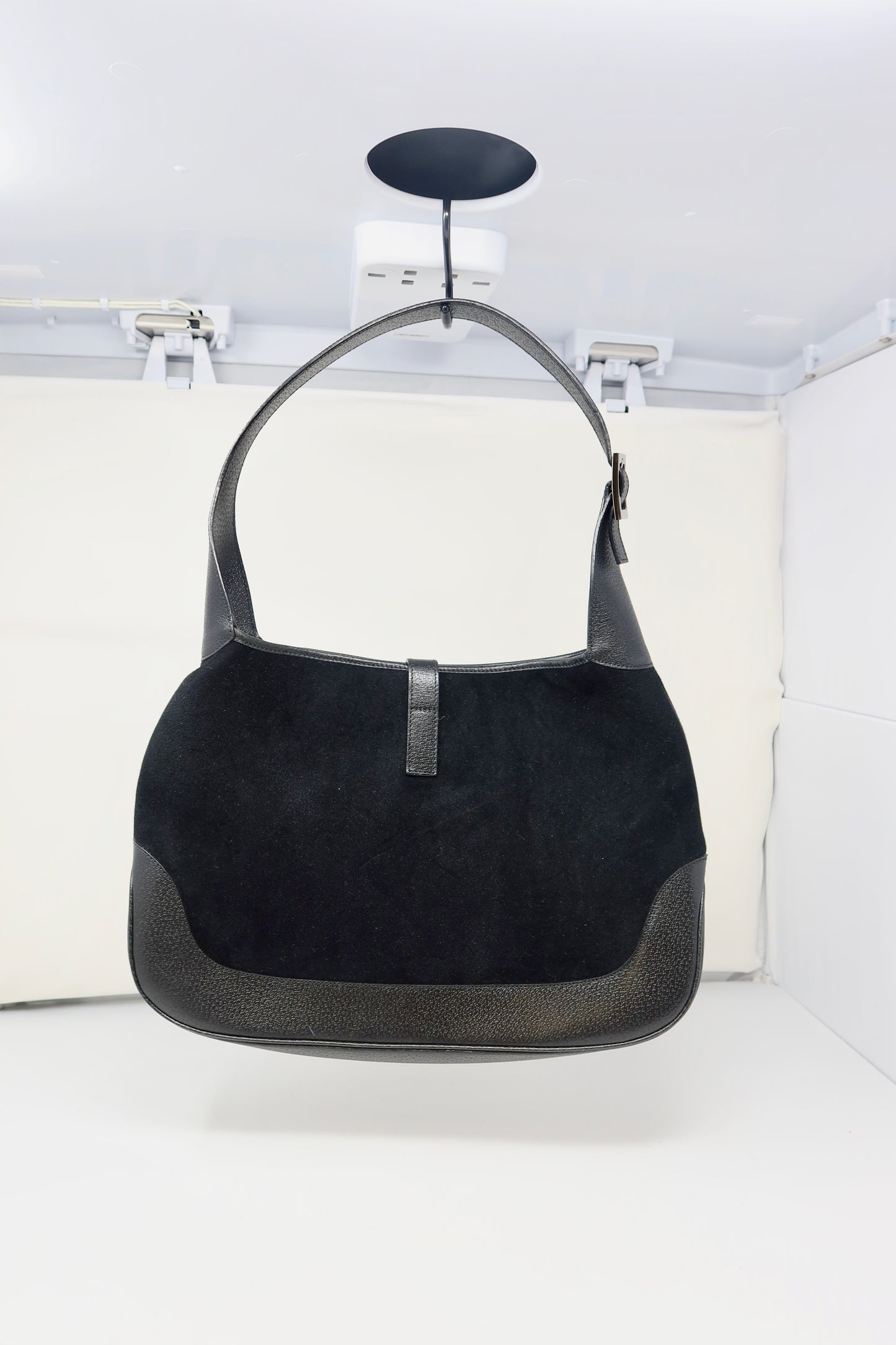Gucci Jackie Tom Ford Era Wool Black Shoulder Bag