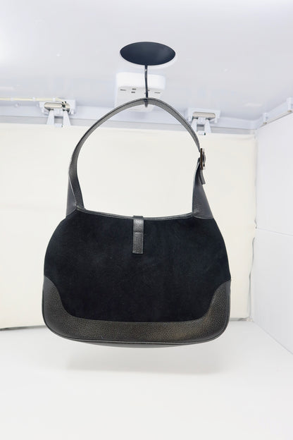 Gucci Jackie Tom Ford Era Wool Black Shoulder Bag