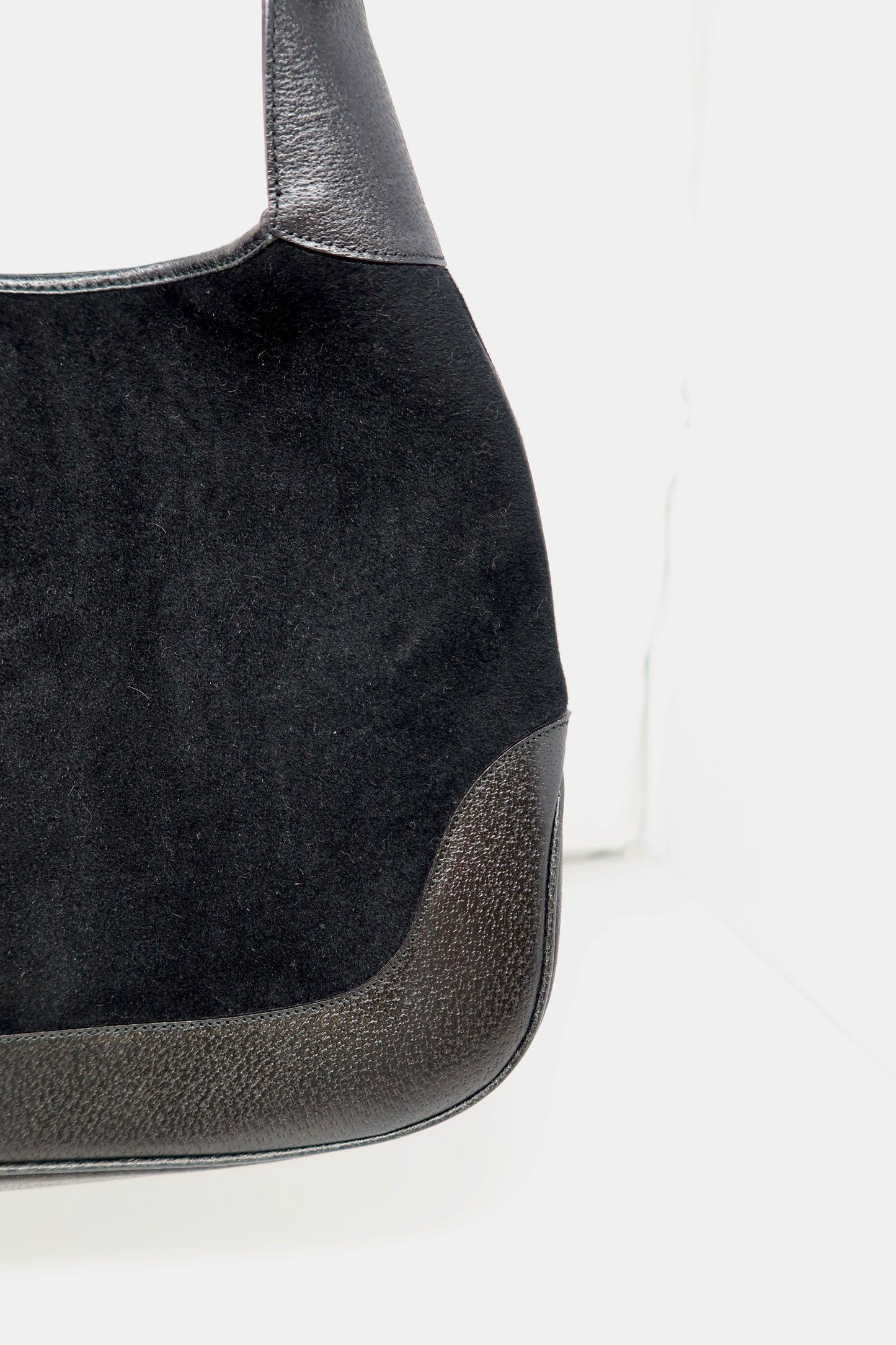 Gucci Jackie Tom Ford Era Wool Black Shoulder Bag