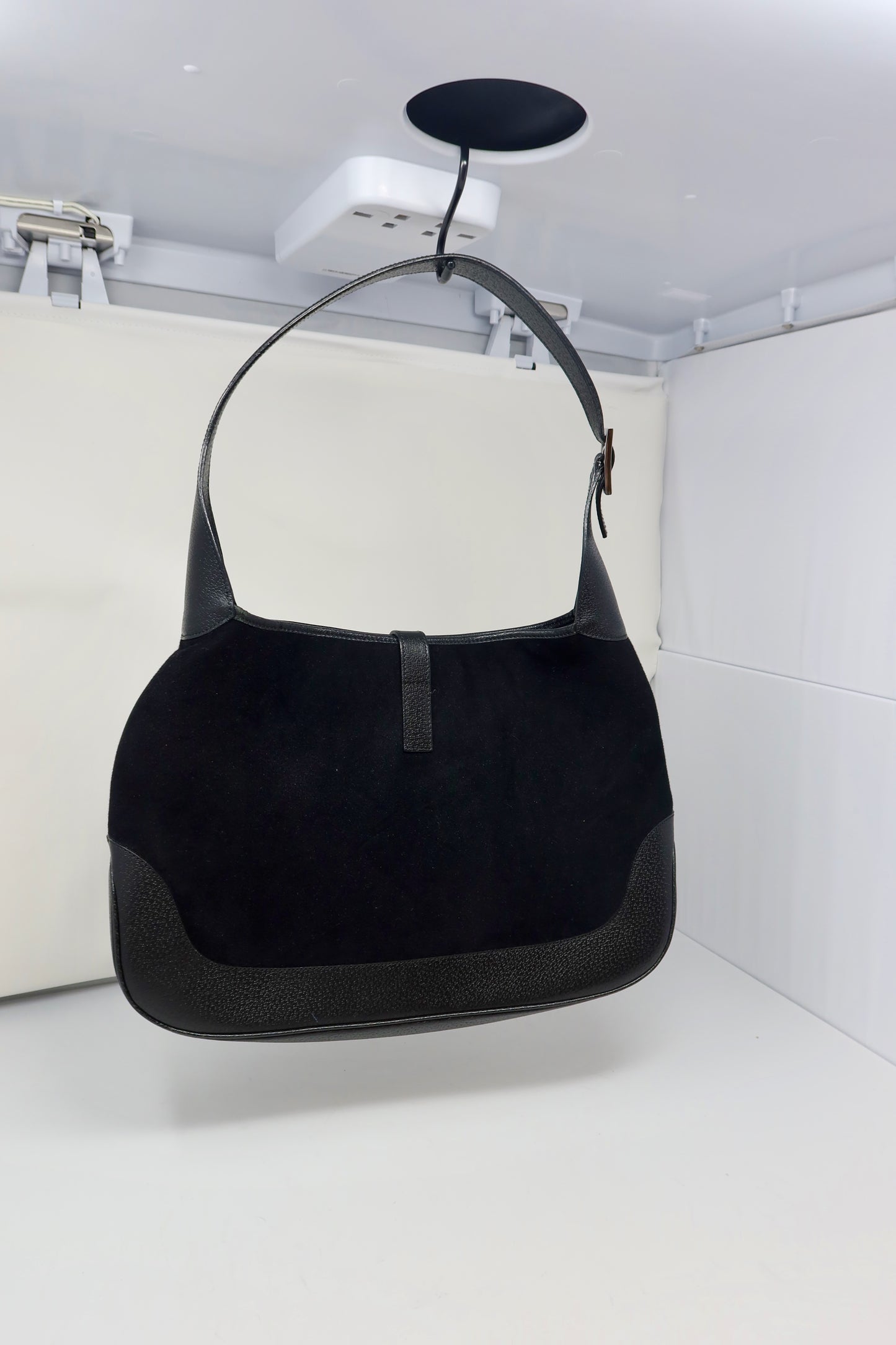 Gucci Jackie Tom Ford Era Wool Black Shoulder Bag