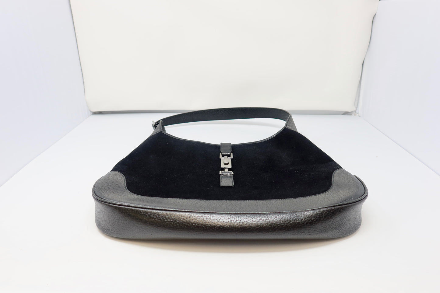 Gucci Jackie Tom Ford Era Wool Black Shoulder Bag
