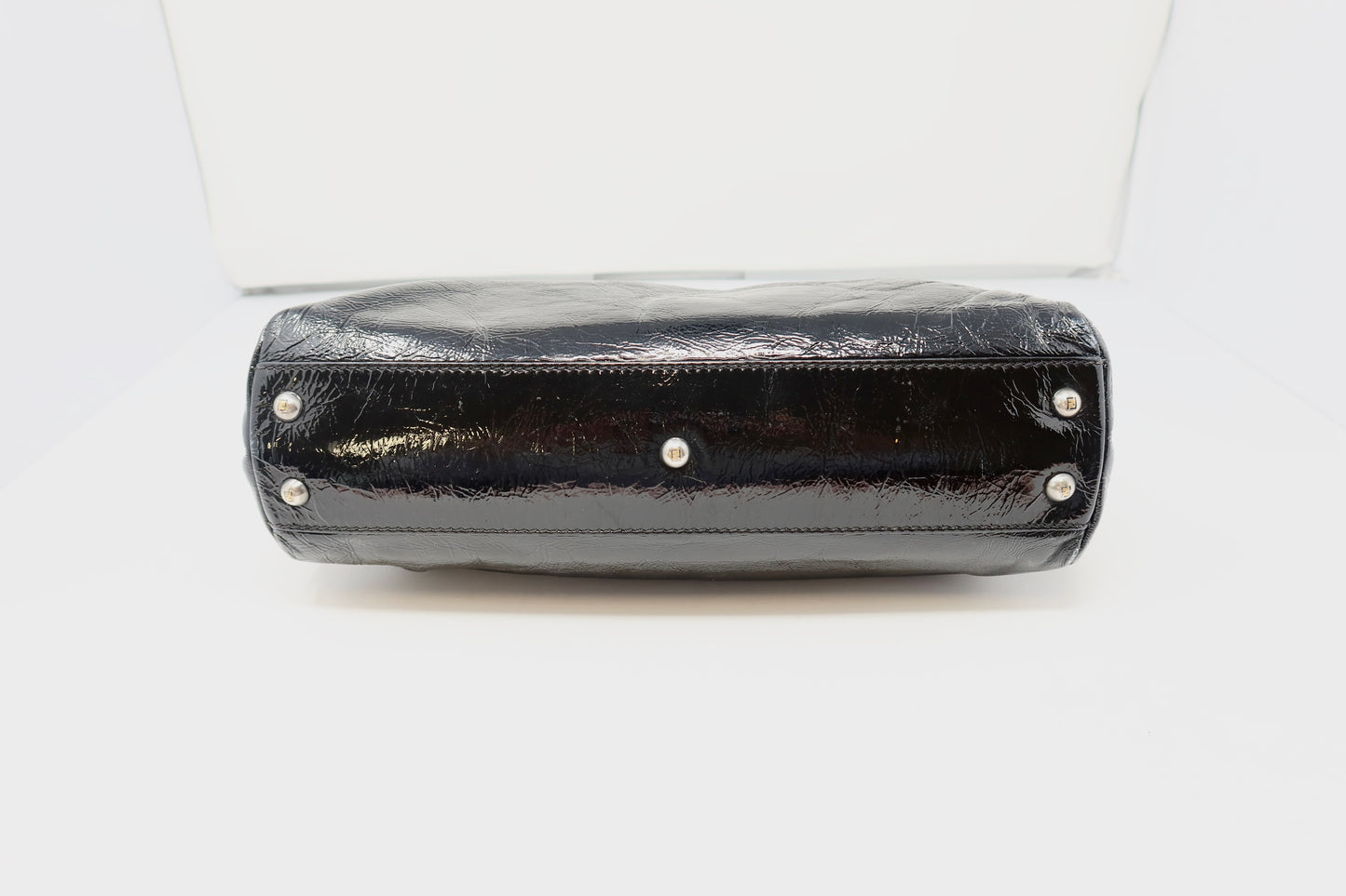 Fendi Peekaboo Black Patent Leather Bag - Under $800