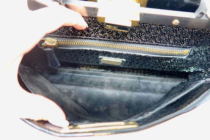 Fendi Peekaboo Black Patent Leather Bag - Under $800