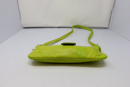 Fendi Lime Green Skinny Baguette Shoulder Bag