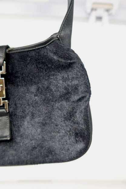 Gucci Tom Ford Era Mini Jackie Black Pony Hair