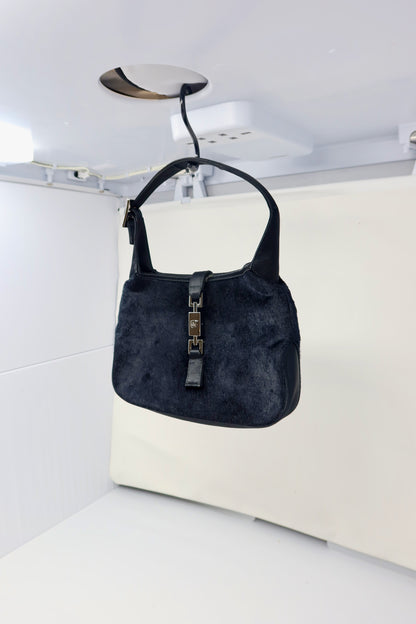 Gucci Tom Ford Era Mini Jackie Black Pony Hair
