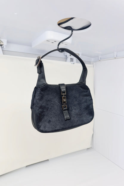 Gucci Tom Ford Era Mini Jackie Black Pony Hair
