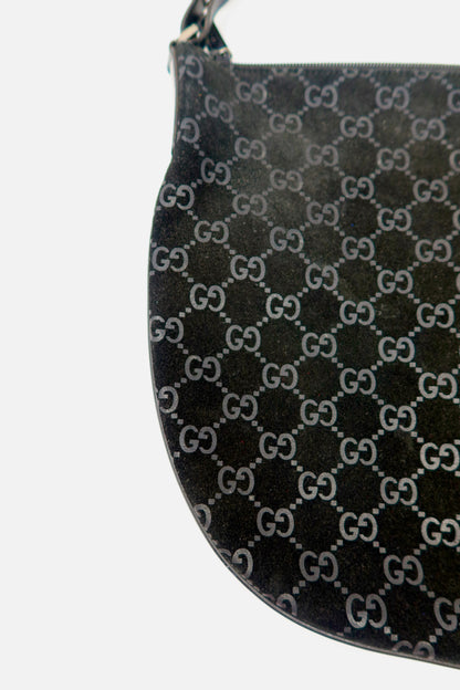 Gucci Velvet Black GG Suede