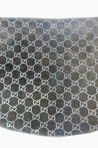 Gucci Velvet Black GG Suede