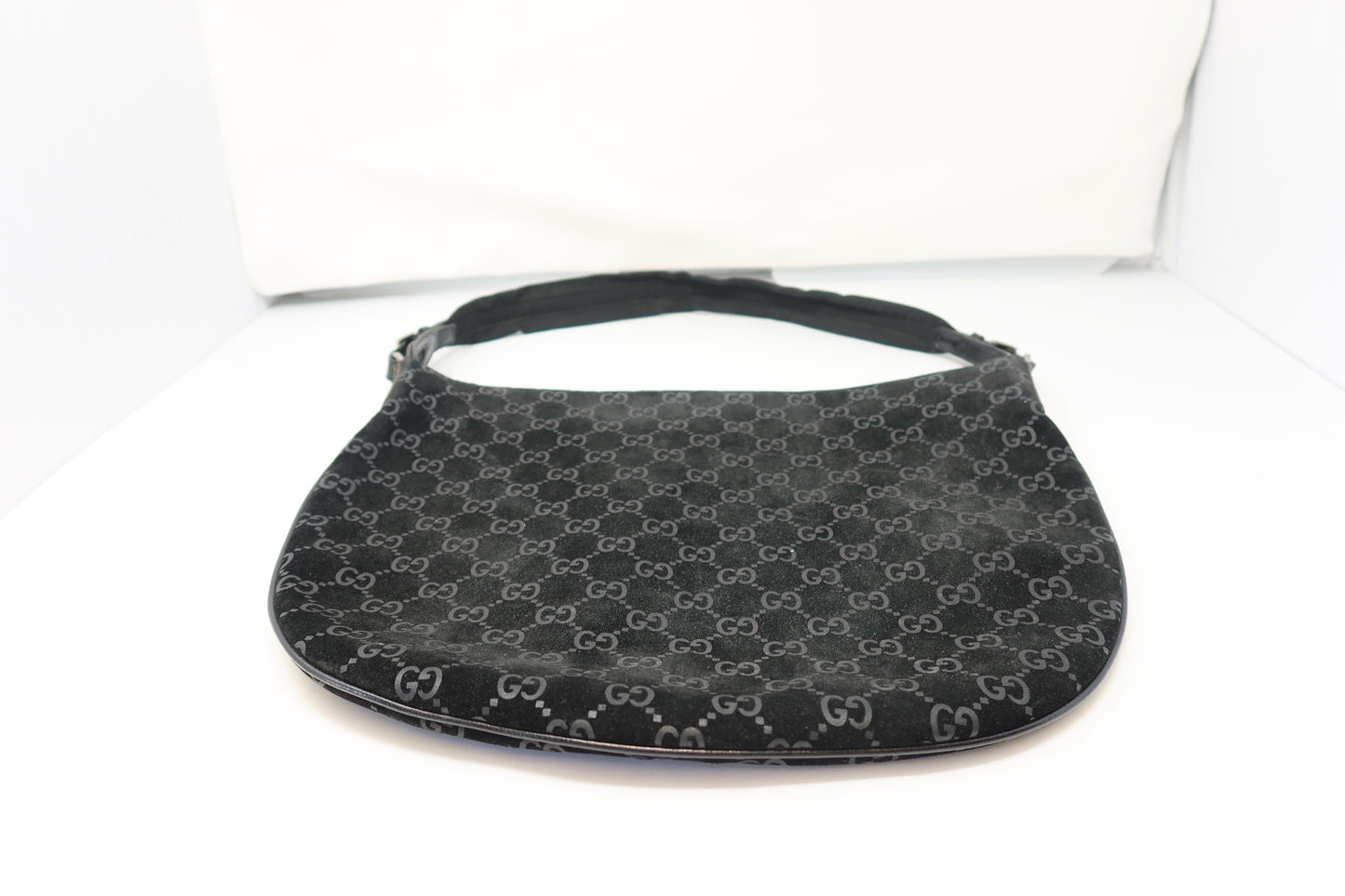 Gucci Velvet Black GG Suede