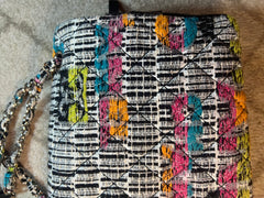 Chanel Easy Fantasy Multicolor Printed Tweed Flap Shoulder Bag