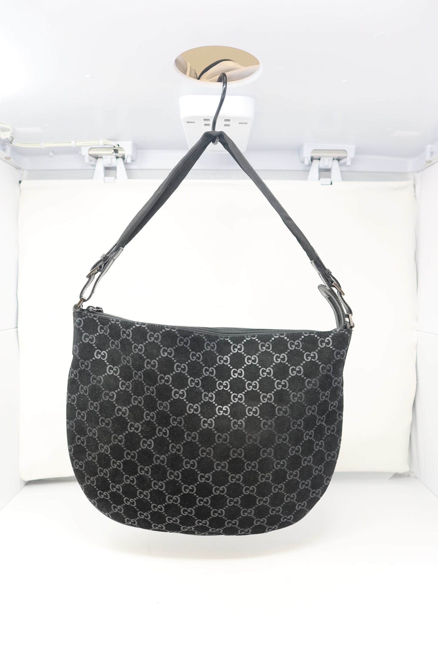Gucci Velvet Black GG Suede