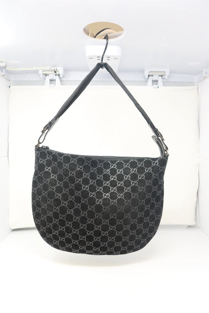 Gucci Velvet Black GG Suede