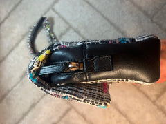 Chanel Easy Fantasy Multicolor Printed Tweed Flap Shoulder Bag