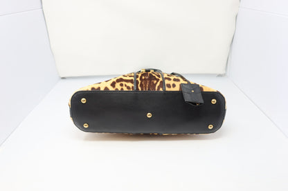 YSL Muse Leopard Print Ponyhair Handbag