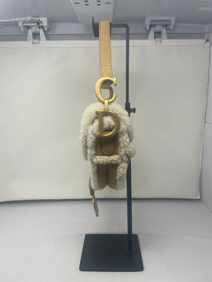 Christian Dior Shearling Saddle Bag