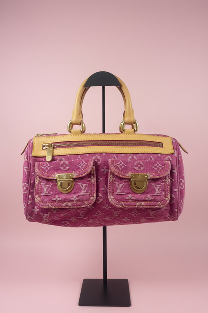 Louis Vuitton Pink Denim Speedy