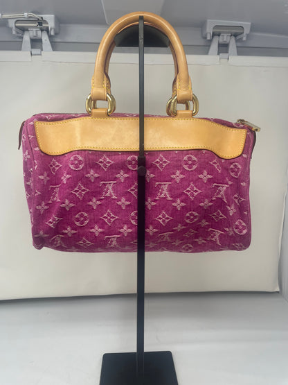 Louis Vuitton Pink Denim Speedy