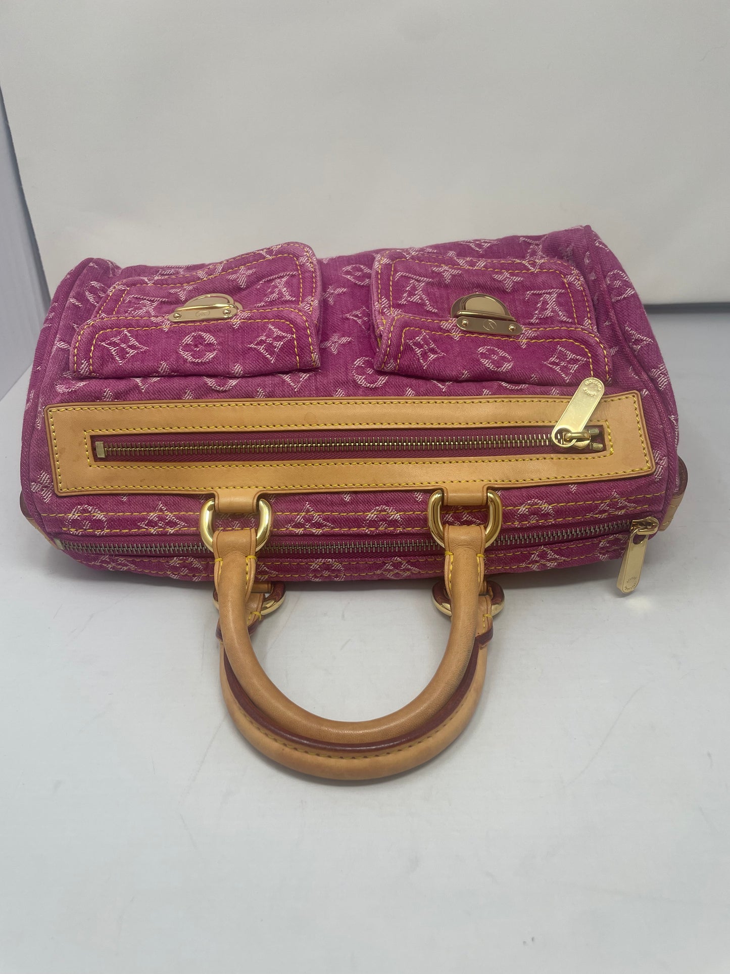 Louis Vuitton Pink Denim Speedy