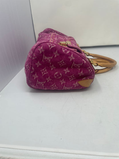 Louis Vuitton Pink Denim Speedy