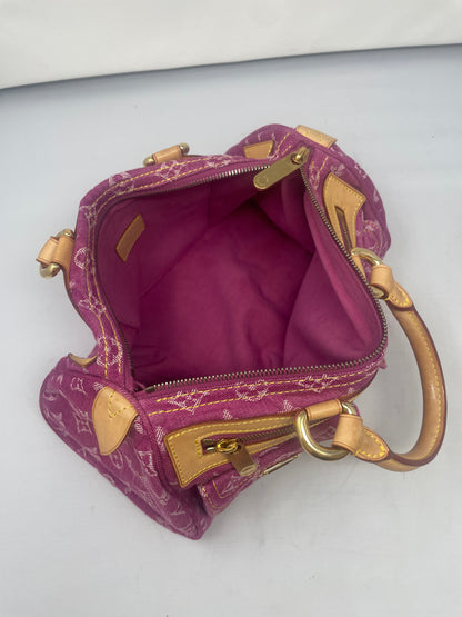 Louis Vuitton Pink Denim Speedy