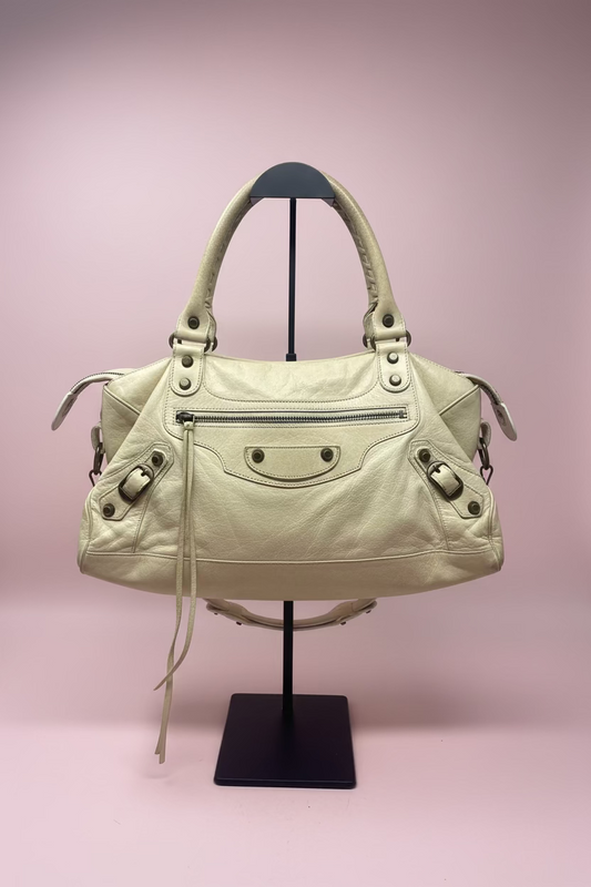 Balenciaga City Bag White