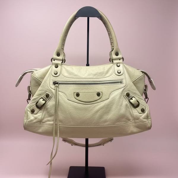 Balenciaga City Bag White