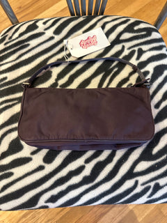 Prada Purple Tessuto Nylon Pochette Shoulder Bag