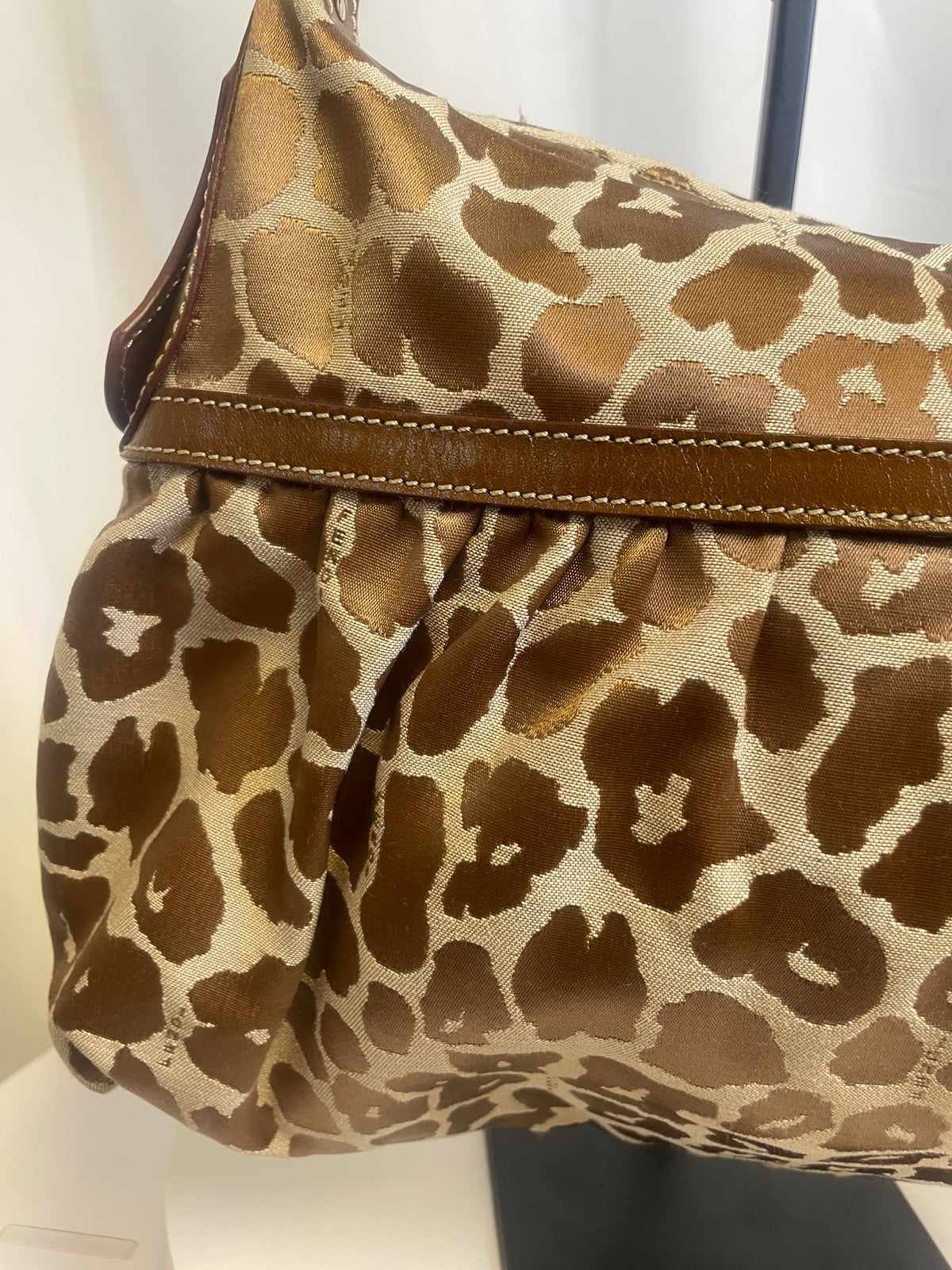 Fendi Animal Print Chef Hobo Bag
