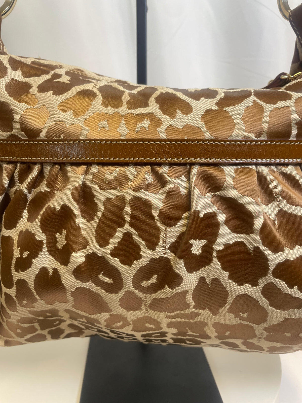 Fendi Animal Print Chef Hobo Bag