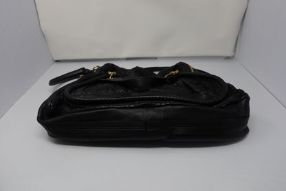 Chloe Large Paraty Black Lizard Leather Shoulder Bag (comes with original duster)