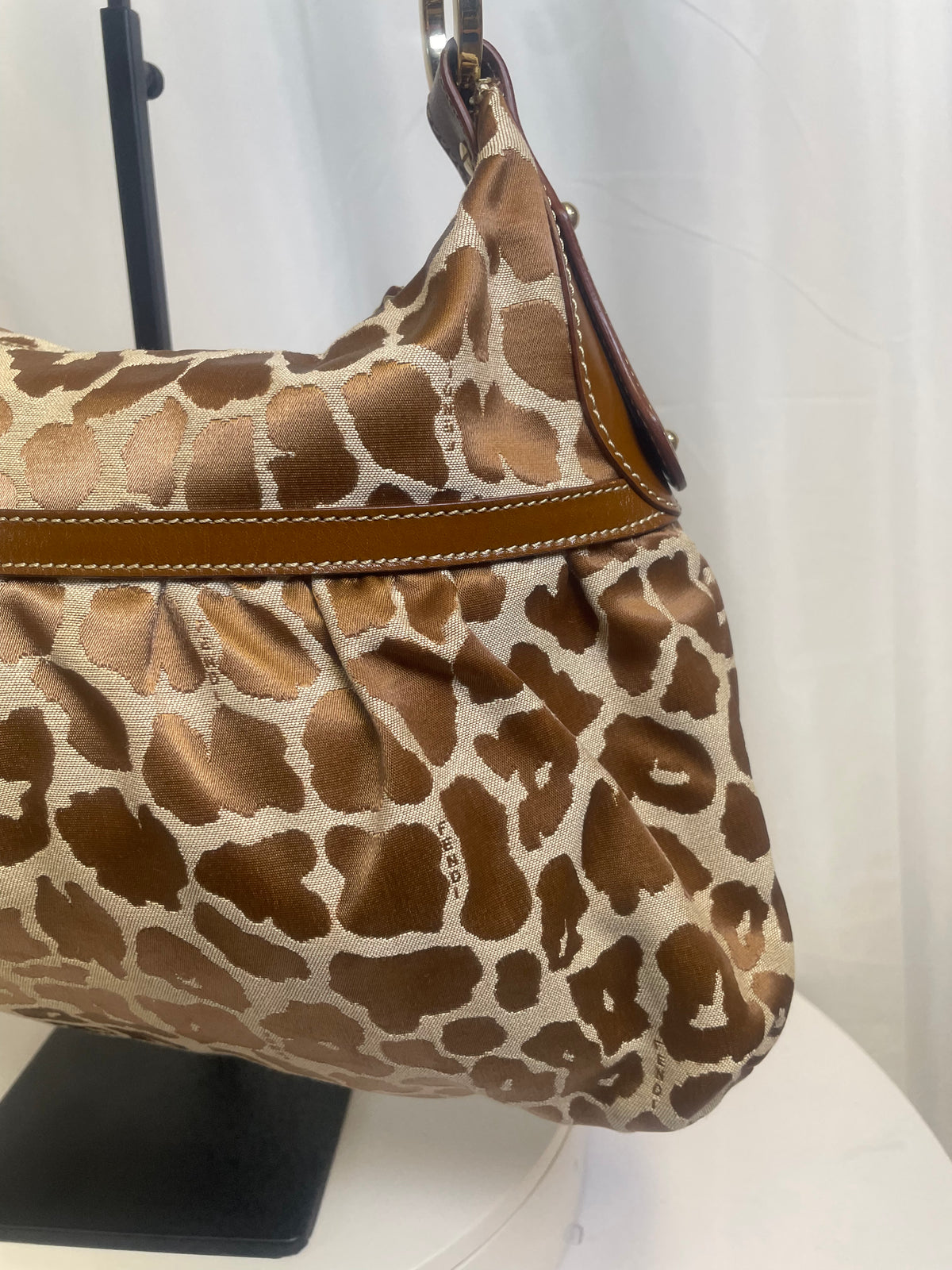 Fendi Animal Print Chef Hobo Bag