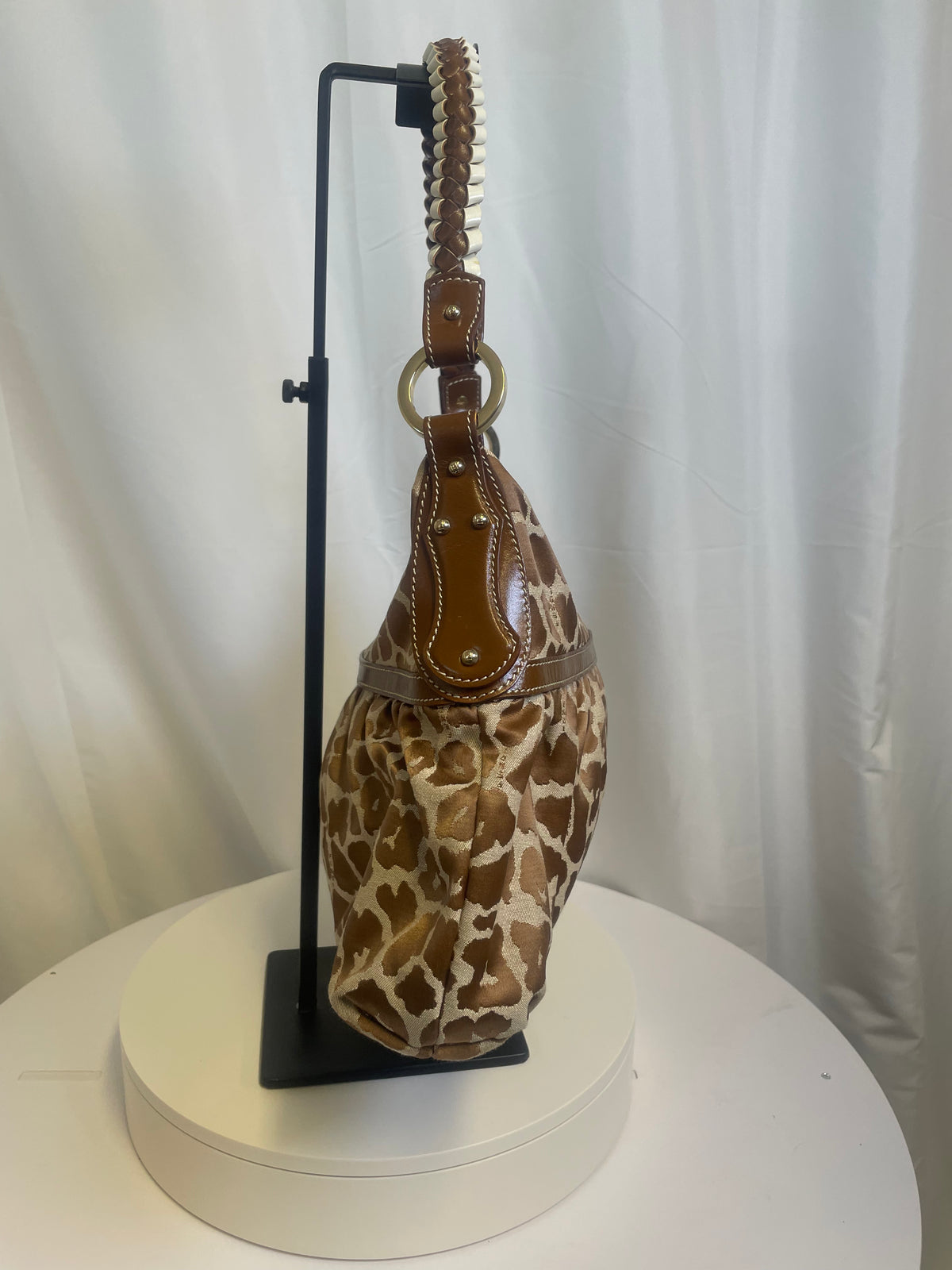 Fendi Animal Print Chef Hobo Bag