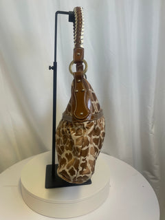 Fendi Animal Print Chef Hobo Bag