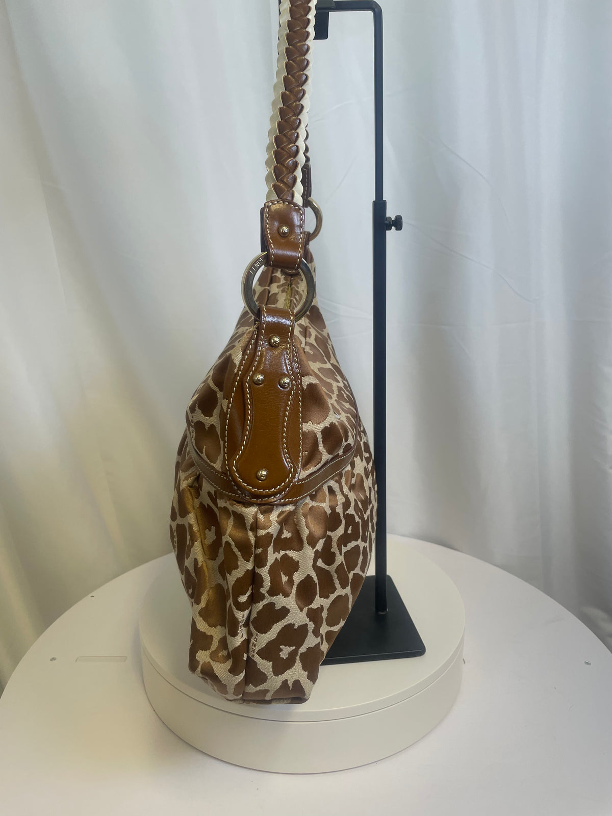 Fendi Animal Print Chef Hobo Bag