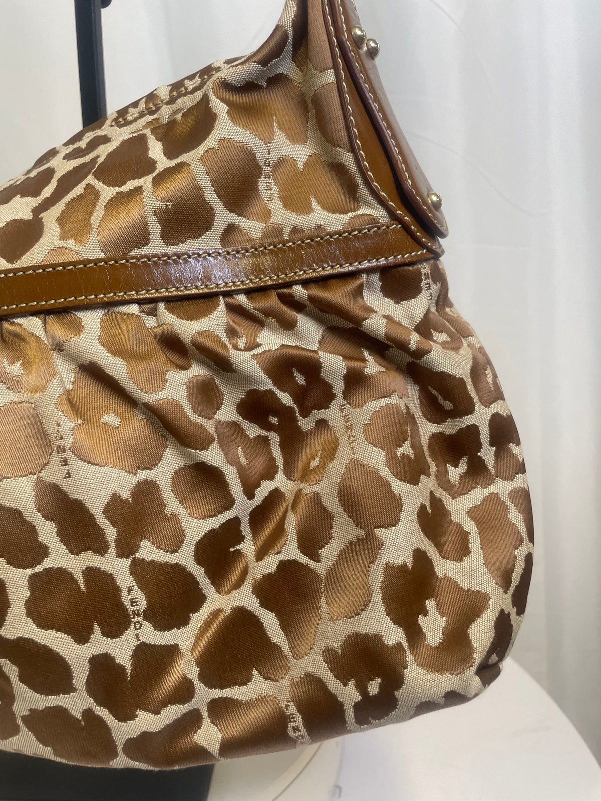 Fendi Animal Print Chef Hobo Bag