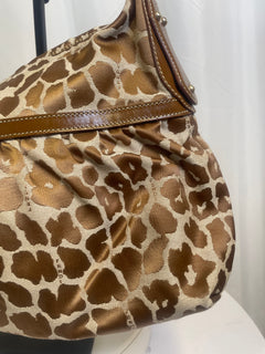 Fendi Animal Print Chef Hobo Bag