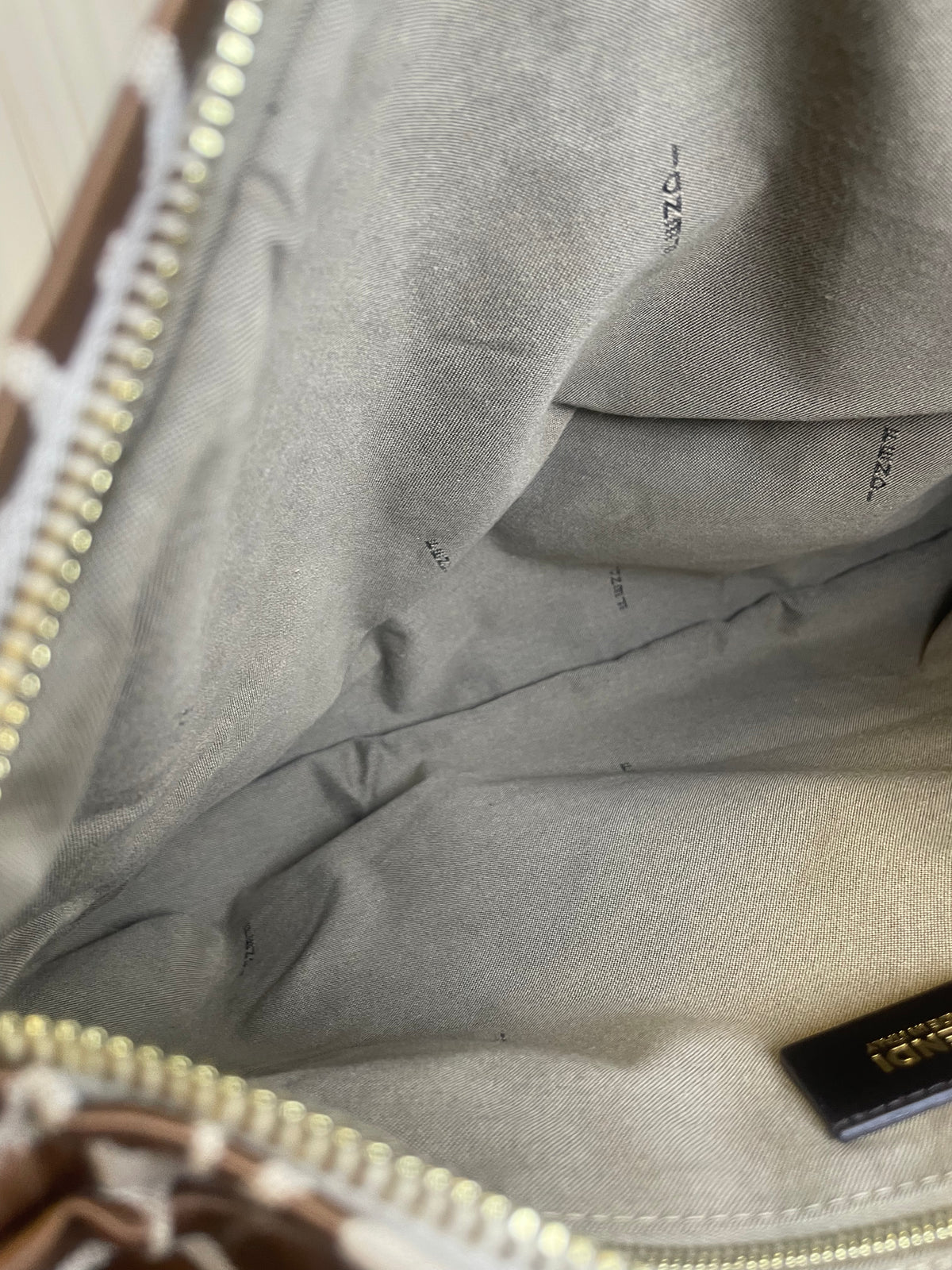 Fendi Animal Print Chef Hobo Bag