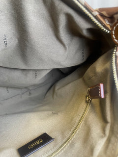 Fendi Animal Print Chef Hobo Bag