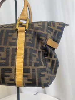 Fendi Zucca Print Boston Bag